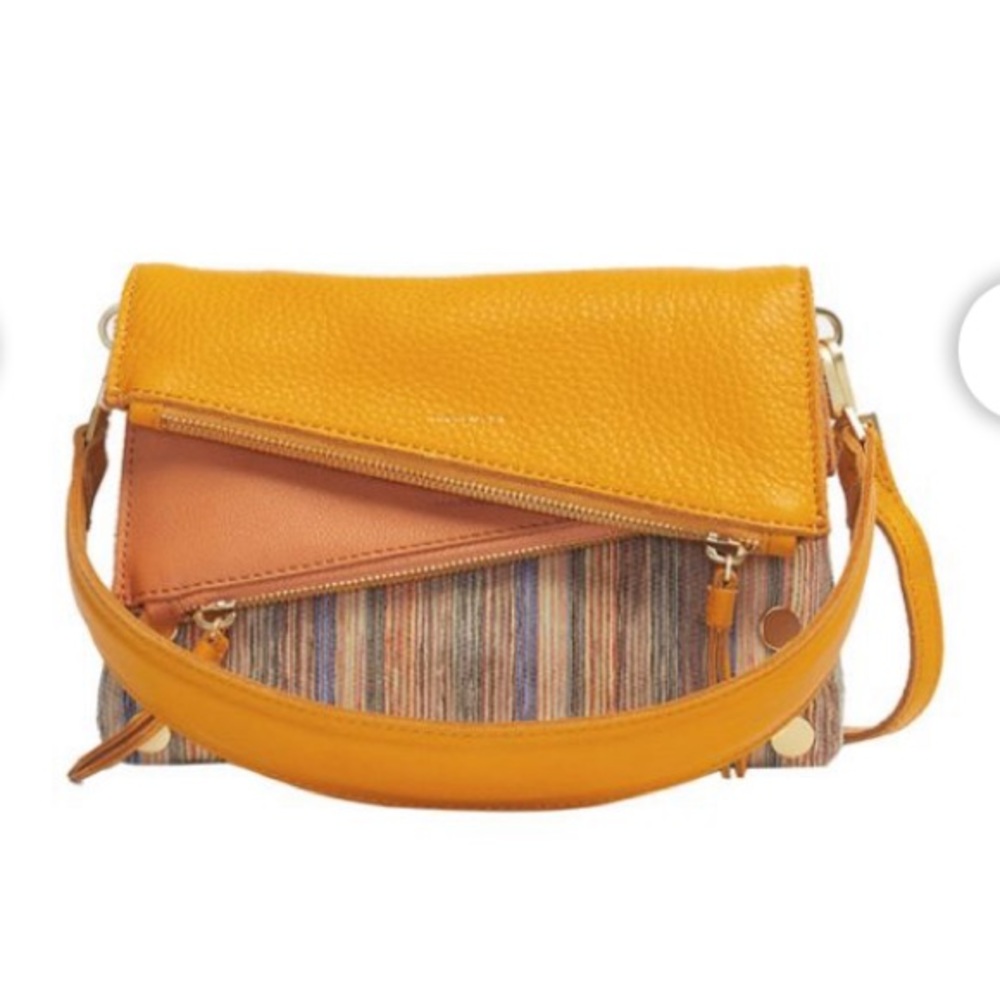 HAMMITT
Dillon Small Crossbody Bag, Tangerine and Brushed Gold Tone Hardware